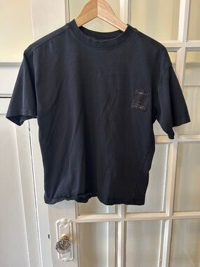 Teen NYC Black Crew Neck Short Sleeve Shirt - minimalist street urban